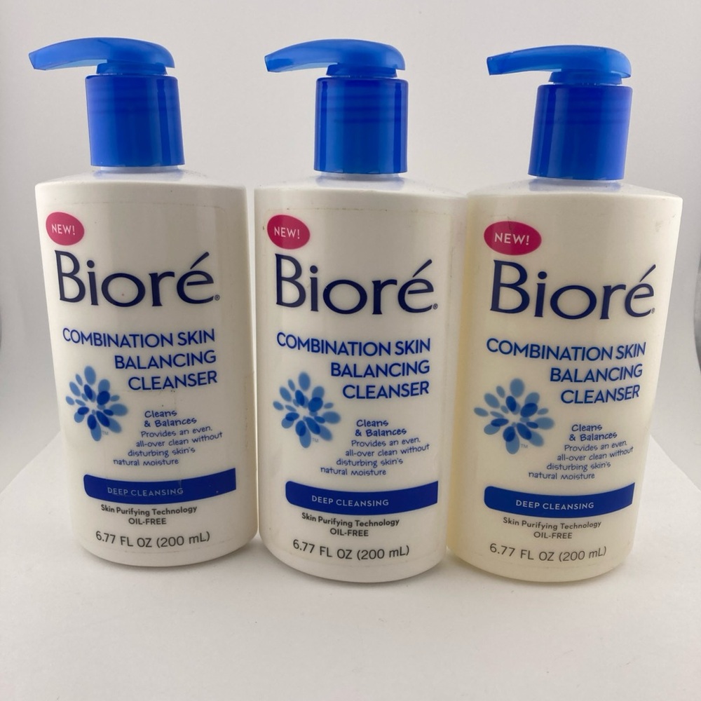 3) Biore Combination Skin Balancing Cleanser DISCONTINUED 6.77oz Deep Cleansing